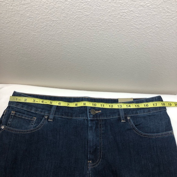 Chico’s Cotton Blend Midrise Straight-Leg Dark Blue Jeans 2 Short (12) - Picture 10 of 16